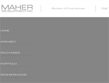 Tablet Screenshot of maherdevelopment.com